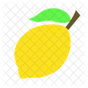 Lemon Vegetarian Fruit Icon