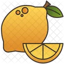 Lemon Yellow Citrus Icon
