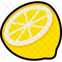 Lemon Half Cut Fruit Healthy Icon