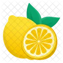 Lemon Slice Lime Slice Citrus Icon