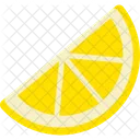 Lemon Sliced Half Cut Lemon Vegetable Icon