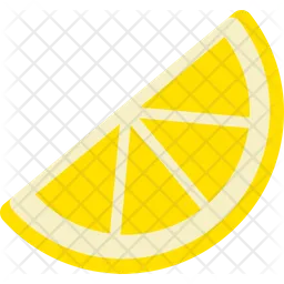 Lemon Sliced Half Cut  Icon