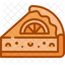 Lemon Tart Pie Slice Icon