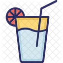 Lemonade Orange Juice Drink Icon
