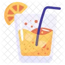 Lemonade Juice Orange Slice Icon