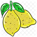 Lemons Juicy Lemon Fruit Icon