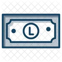 Lempira Paper Money Banknote Icon