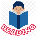 Leitura Menino Educacao Icon