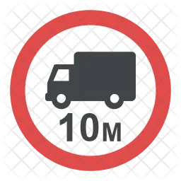 Length Limit Sign  Icon