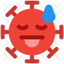 Cara De Lengua Emoji De Coronavirus Coronavirus Icono