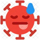 Cara De Lengua Emoji De Coronavirus Coronavirus Icono