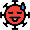 Cara De Lengua Emoji De Coronavirus Coronavirus Icon