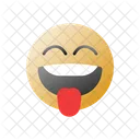 Lengua Fuera Lengua Smiley Icon