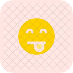 Lengua ojos sonrientes Emoji Icono