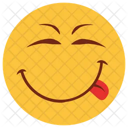 Sonrisa de lengua Emoji Icono