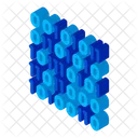 Binario Codigo Flujo Icono