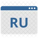 Interfaz De Usuario Ru Ruso Icono