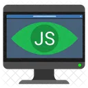 Js Javascript Monitorear Icono