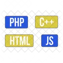 Lenguajes de scripting para desarrollo web.  Icono