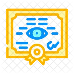 Lens Certificate  Icon