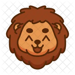 León Emoji Icono
