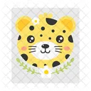 Leopard Animal Faune Icône