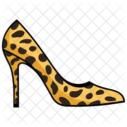 Leopard Heels Pump Women's Shoes  Icon