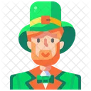 Leprechaun St Patricks Day Ginger Icon