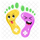 Leprechaun Footprints Footsteps Patrick Footprints Icon
