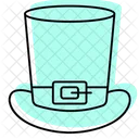 Leprechaun Hat Color Shadow Thinline Icon Icon