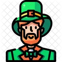 Leprechaun St Patricks Day Ginger Icon
