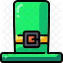 Leprechaun Saint Patrick Top Hat Icon