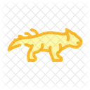 Leptoceratops Dinosaur Color Icon