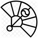 Kanji Leque Simbolo Coreano Icon