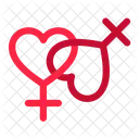 Lesbisch Paar Frauen Symbol