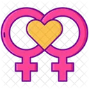 Mlesbian Lesbian Lesbian Relationship Icon