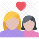 Lesbian Couple Woman Icon