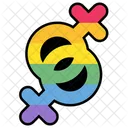 Lesbian Pride Badge Icon