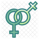 Lesbian Gender Sign Female Gender Sign Gender Symbol Icon