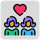 Valentine Day Girl Female Icon