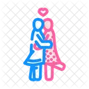 레즈비언 LGBT 커플 아이콘