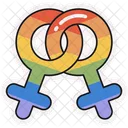 Lesbian symbol sticker  Icon
