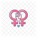 Lesbischer Feminismus  Symbol