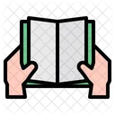 Offenes Buch Hande Lesen Symbol