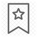 Lesezeichen Etikett Stern Symbol