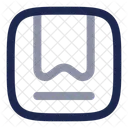 Lesezeichen-Quadrat  Symbol