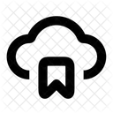 Lesezeichen Wolke  Icon
