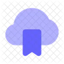 Lesezeichen Cloud Lesezeichen Daten Aus Cloud Lesezeichen Cloud Daten Icon