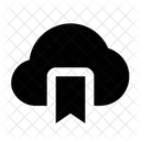 Lesezeichen Cloud Lesezeichen Daten Aus Cloud Lesezeichen Cloud Daten Icon