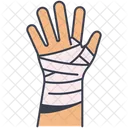 Lesión en la mano  Icono